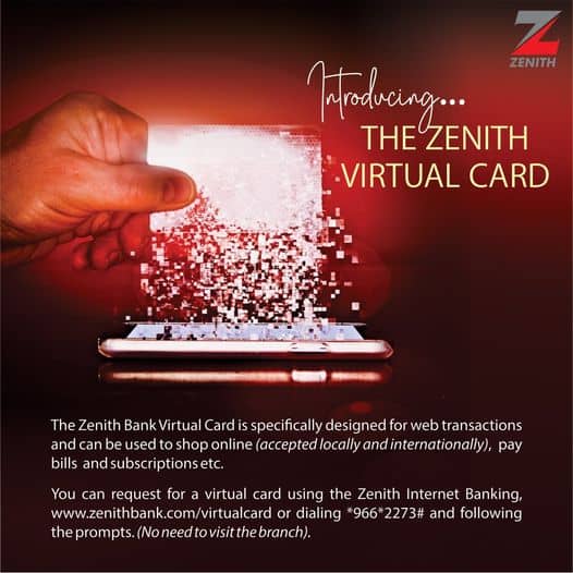 Zenith Bank Virtual Card - How To Use Zenith Bank Virtual Card