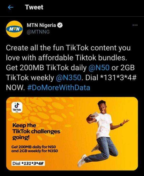 How To Activate MTN IG and TikTok Data Bundle in Nigeria 2021
